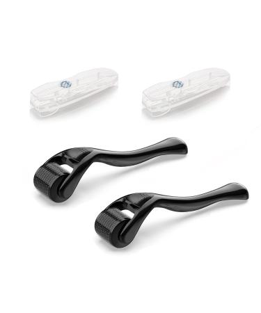 Redodo 2 beard rollers (0.5 mm / 1 mm) for the dermaroller microneedle roller scar roller beard growth and beard roller beard growth