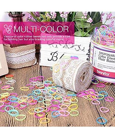CHY 800-Pack Elastic Hair Ties for Girls - Non-Slip Mini Jelly Bands for Wedding Hairstyles & Braids - Soft & Gentle on Hair - 800 Count (S Jelly) - Buy Online on GoSupps.com
