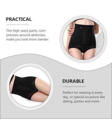 High Waist Sauna Belly Trainer Belt - Black Corset Body Shaper for Postnatal Recovery - Size L - Buy Online on GoSupps.com