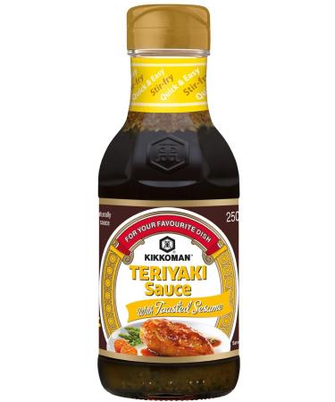 Kikkoman | Teriyaki Sauce Sesame 250Ml | Teriyaki Sauce with Toasted Sesame | Based on naturally brewed soy sauce | For Your Favourite Dish