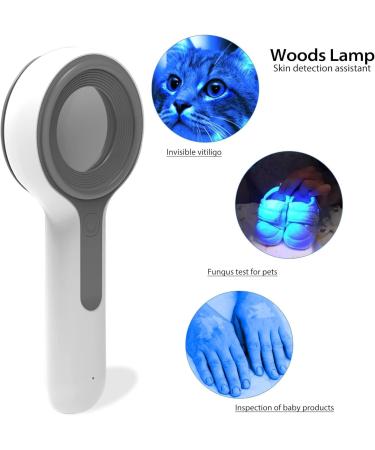 Woods Lamp Skin Analyzer Professional Magnifying Analyzer Rechargeable Skin Detector Home Care for Pet Fungus Detection Baby Product Detection Cosmetic Fluorescent Agent - Buy Online on GoSupps.com