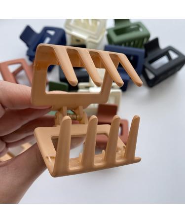 4 Pack Hair Clips for Women 2.1" Large Claw Clip Strong Hold Hair Clips for Thick & Thin Hair Non Slip Hair Clips for Styling Fashion Matte Hair Accessories 4 Different Color - Buy Online on GoSupps.com