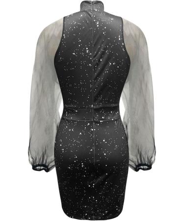 Shop Hanxiulin Women's Vintage Sexy Network Dresses | Elegant Glitter Evening & Cocktail Dresses Perfect for Any Occasion! - Buy Online on GoSupps.com