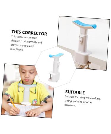 NOLITOY Posture Corrector - Adjustable Silicone Support Brace for Sitting - Improve Posture & Vision - 1pc Blue - Buy Online on GoSupps.com