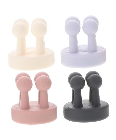 Healeved 4pcs Nail- Seamless Hook Towel Hook Wall Hangers Hanging Hooks for Clothes Wall Hooks
