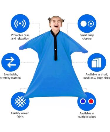 Kangxysq Compression Socks for Autism & ADHD | Calming Therapy Sensory Sack | Stress Relief & Tactile Play - Sky Blue - Buy Online on GoSupps.com