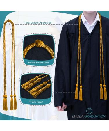 Endea Double Honor Cord - Gold - Graduation Accessories - Buy Online on GoSupps.com