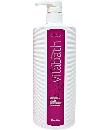 Vitabath Plus Moisturizing Shower Gel for Dry Skin - 32 oz Jasmine - Hydrating Body Cleanser with Replenishing Oils - Buy Online on GoSupps.com