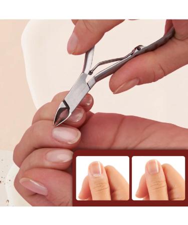 WeddHuis Professional Cuticle Nippers Cuticle Scissors Stainless Steel Cuticle Scissors Sharp Cut Fine for Removing Excess Cracked Skin on Fingers and Toes French Handle - Buy Online on GoSupps.com