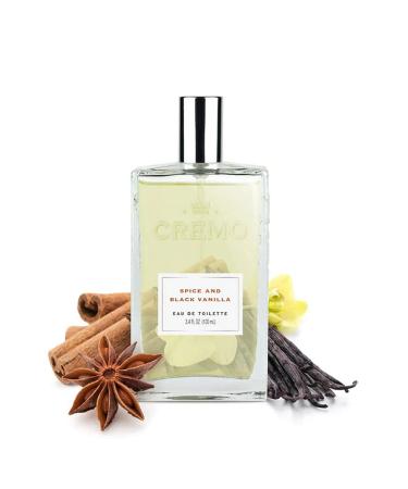 Cremo Spice & Black Vanilla Cologne Spray 3.4 Oz - Vibrant Spices, Tobacco & Black Vanilla - Buy Online on GoSupps.com