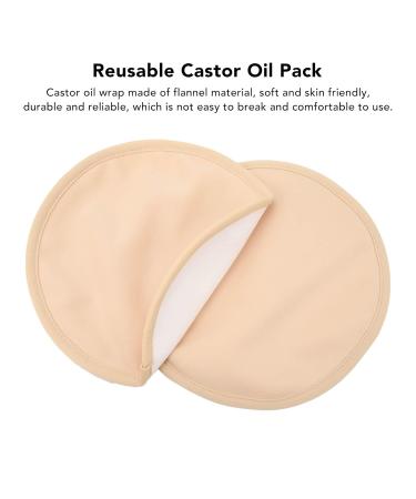 Castor Oil Pack Set - Reusable Skin-Friendly & Adjustable for Neck | International Shipping - Buy Online on GoSupps.com