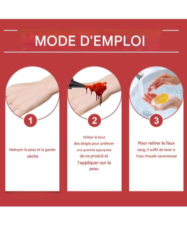  G n rique Artificial Blood for Halloween | Coagulated Gel Blood | 50ml Body Paint for Costume Face Makeup Clothing Zombie Vampire Fancy Dress Adults and Children - Buy Online on GoSupps.com