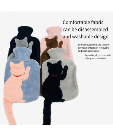 Experience Unmatched Comfort with Yuwqqoajv Plush Cat Cover Hot Water Bottle | 3D Neck Shoulder & Hand Warmer in Orange - International Shipping Available! - Buy Online on GoSupps.com