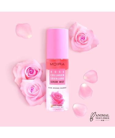 Rose Collagen Squalane Serum Mist | Hydrating Anti-Aging Facial Spray for Glowing Skin - Shop Internationally - Buy Online on GoSupps.com