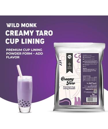 Wild Monk Creamy Taro Cup Lining (1kg) 67 Servings Premium Cup Lining Powder Form Add Flavor to Bubble Tea & Desserts - Buy Online on GoSupps.com