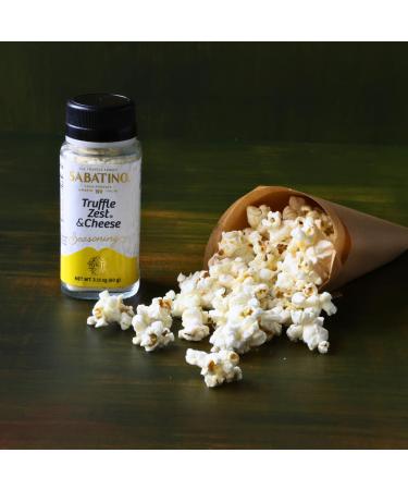 Sabatino Tartufi Truffle Zest & Cheese Seasoning 2.11 oz - All Natural Gourmet Truffle Powder, Vegetarian Friendly, Low Carb - Black Truffle - Buy Online on GoSupps.com