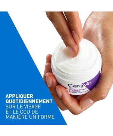 CeraVe - Cr me Peptides Anti-rides Skin Renewing - Cr me Nuit Raffermissante Visage - Peau Plus Rebondie Apr s 8 Semaines* - Peptides + Niacinamide + 3 C ramides - Convient aux Peaux Sensibles - 48g - Buy Online on GoSupps.com