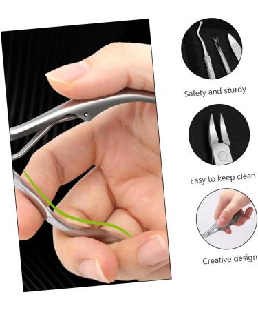 Ipetboom Pedicure Tool 1 Set Manicure 2-piece Set Finger Pliers Pedicure Clippers Nail Care Tool Nail Cuticle Tool Trimmer Fingernail Clipper Stainless Steel Nail Clippers Double Head - Buy Online on GoSupps.com