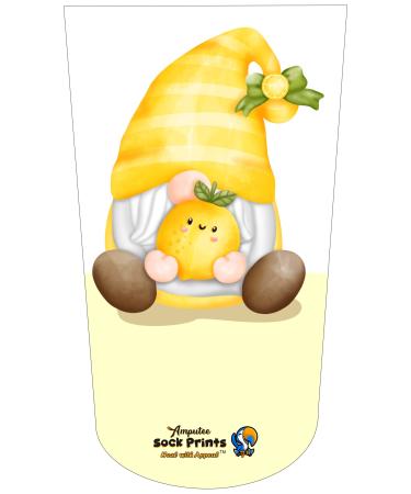 Heal with Appeal Amputee stump sock Gnome w Lemon V1 3Ply stump sock
