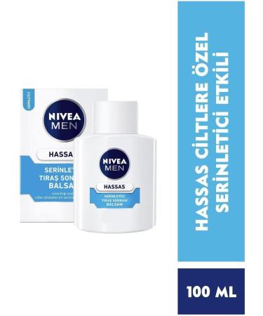 Nivea Men Sensitive Cool Aftershave Balm - 100ml | Soothing & Cooling for All Skin Types - International Shipping Available - Buy Online on GoSupps.com