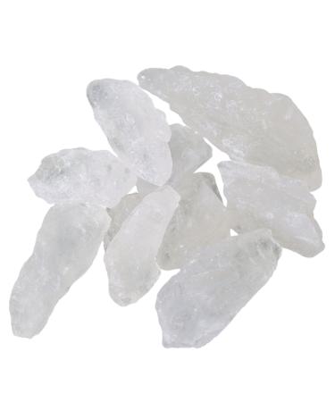 Alum Stone Block | White Alum Crystal Rock | Phitkari Crystal Stone of Alumbre | Natural Piedra de Alumbre Alum Stone | Shaving Stone Chunks - Wt. 7oz (200g)