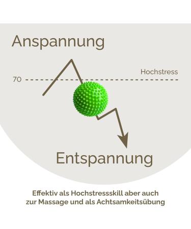 2x DBT Skills Hedgehog Ball | Green Magnetic Acupressure Ball for Stress Relief Massage & Mobility | 47mm Tension Relief Tool - Buy Online on GoSupps.com