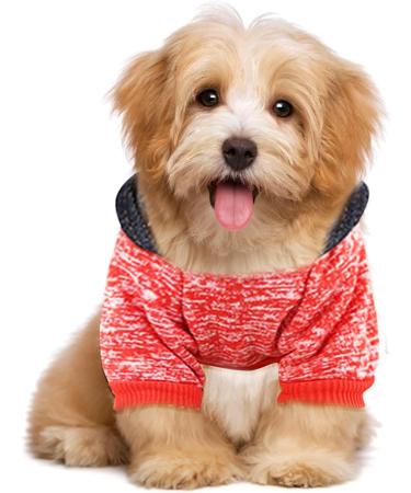 Waterproof Winter Dog Coat | Warm Jacket for Puppies & Small Dogs | XS 1107Debkb-Red - Fleece Hoodie & Autumn Clothing - Buy Online on GoSupps.com