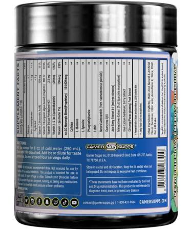 Gamer Supps GG Energy - Goof Juice by MoistCr1TiKaL (100 Servings) - Keto Friendly Gaming Energy and Nootropic Blend, Sugar Free + Organic Caffeine + Vitamins + Immune Support, Powder Drink - Buy Online on GoSupps.com