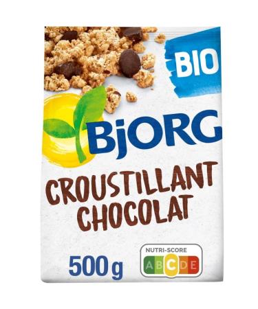 G n rique BJORG - Organic Chocolate Crisps - 500g - Delicious organic biscuits for a healthy and balanced diet - Pack of 3