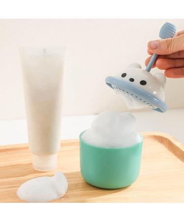 Foam Maker for Face Wash Bear Shaped Face Foam Maker Skin Care Easy to Apply Portable Facial Cleanser Foam Maker Cup Bubble Foamer Device Foam Make Cup for Women (Green) - Buy Online on GoSupps.com