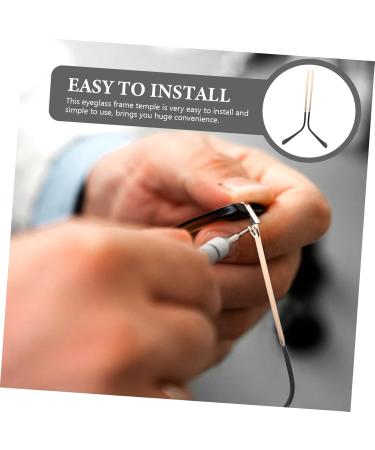 Coolhiya Glasses Accessories - High-Quality Glass Tips & Hinge Replacement Parts - Metal Rose Gold - Sunglasses Arm Sleeves - 13.6x0.6cm - Buy Online on GoSupps.com