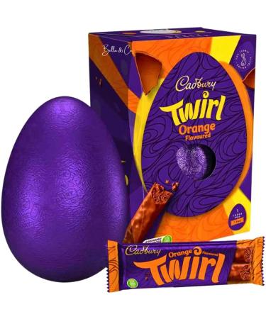 Twirl Large Orange Chocolate Easter Eggs | Perfect for Easter Gift | Perfect for Egg Hunt | Chocolate Gifts | Chocolate Easter Eggs 2024 |Thank You Gifts | Easter Party | 198g - Buy Online on GoSupps.com