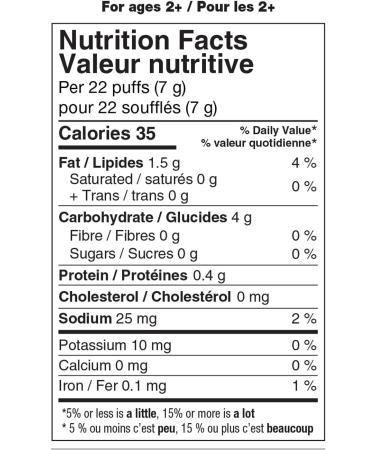 Earth's Best Organic Puffs Garden Veggie Cheddar Corn Puffs 44 g. (Pack of 4) - Buy Online on GoSupps.com