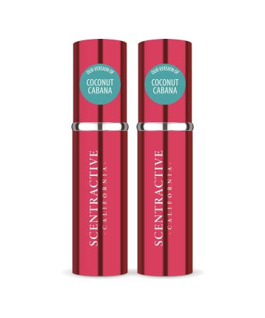 CA Perfume Impression of Emra Coco Cabana For Women Eau de Parfum Spray Refillable Bottle 0.17 Fl Oz/5ml-X2 EMRA COCO CABANA 0.34 Fl Oz (Pack of 1)