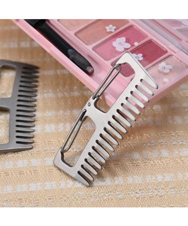 Axaooqeld Mini Antistatic Portable Hanging Buckle Comb - Ideal for Outdoor Travel - Shop Now! - Buy Online on GoSupps.com