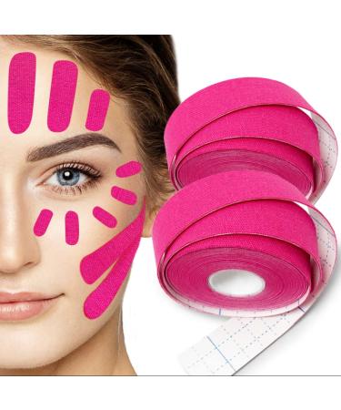 Face Lifting Tape - Sfuchin 2.5cm*500cm Multifunction Anti Folding Face Tape - Face folds Patches - Zorn fold Pots - High Elastic Kinesiology Facial Face Lips Wrinkle Patches - 2 PCs 2 Rolls Pink - Buy Online on GoSupps.com
