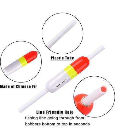 Gourami Slip Bobbers Kit - Slide Float with Bobber Stops - 8pcs Balsa Wood Floats for Crappie, Panfish, Walleyes - Buy Online on GoSupps.com