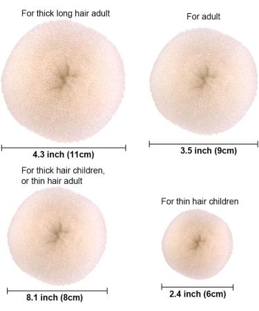 Donut Hair Bun Maker Set Zingso 4 Pcs Women Girls Hair Accessories Ring Style Mesh Donut Hair Bun Shaper Maker Set with Hair Elastic Bands Hair Pins for Dance Ballet Chignon (Blonde) - Buy Online on GoSupps.com