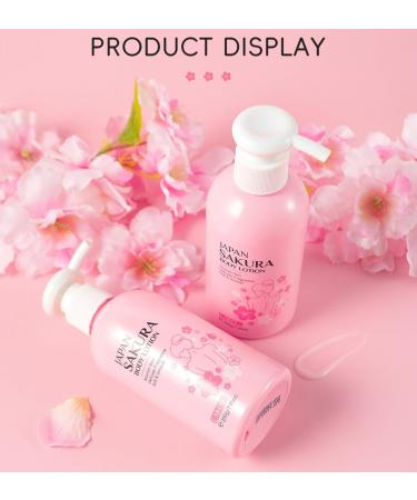 BSMKCL Luxury Firming Body Lotion for Women Extra Dry Skin Repair - Hydrating Nourishing JAPAN SAKURA Glowing Moisturizer Cream with Niacinamide & Vitamin C Non-Sticky & Fast Absorbing Silky 200ml - Buy Online on GoSupps.com