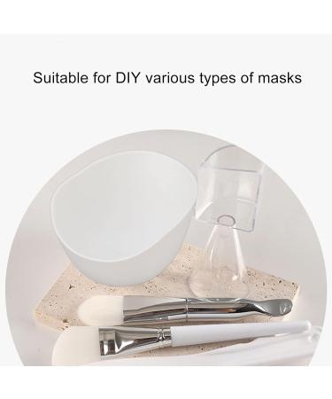 Face Mask Mixing Bowl Set DIY Facemask Mixing Tool Kit with Mask Bowl and Silicone Brush Silicone Lightweight Exquisite Silicone Brush Set - Buy Online on GoSupps.com