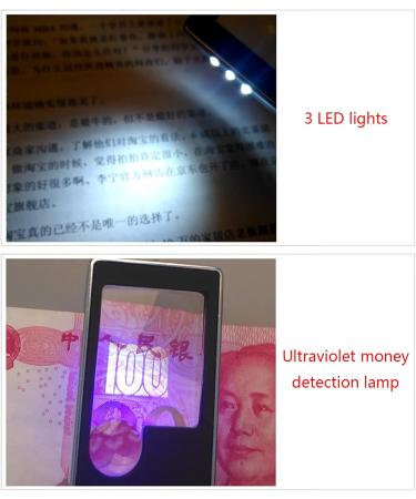 Handheld-Illuminated Magnifier 10X 3X Portable 4 Lamp Black Magnifying-Glass with Light Jewelry Watch Loupe-Reading Magnifier with Light Headband for Reading Senior wear Glasses- Stand for Eye for - Buy Online on GoSupps.com