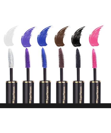 Mascara Multicolor Waterproof Mascara Long Lasting Sweatproof Volume Mascara Eye Makeup (Brown) - Buy Online on GoSupps.com