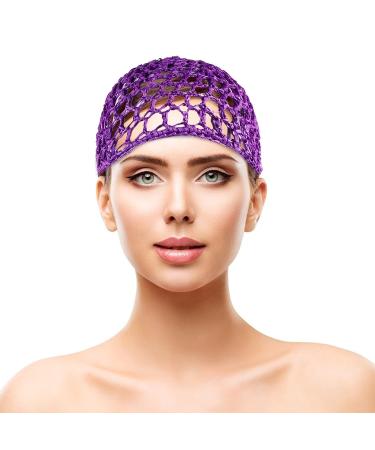 Minkissy 4PCS Mesh Crochet Hair Net - Soft Women's Hair Net for Sleeping (Assorted Colors) - Buy Online on GoSupps.com