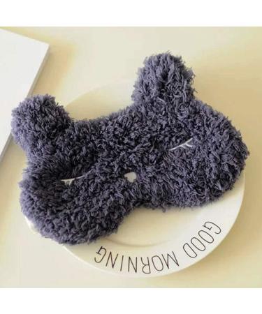 Cute Plush Rabbit and Cat Sleep Eye Mask Set for Women and Girls - Buy Online on GoSupps.com