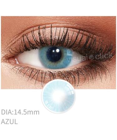 Buy Strong Blue Contact Lenses - Natural Light Gray Monthly Soft Lens (0.00) with Container | International Shipping - Buy Online on GoSupps.com