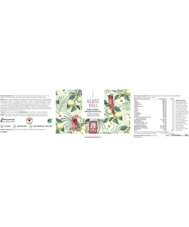 NaturTreu Vegan Collagen Powder Alternative - 300g Apple Flavor | Supports Skin Hair & Nails with Hyaluron Q10 Biotin & Vitamin C | Best Vegan Supplement for Collagen - Buy Online on GoSupps.com
