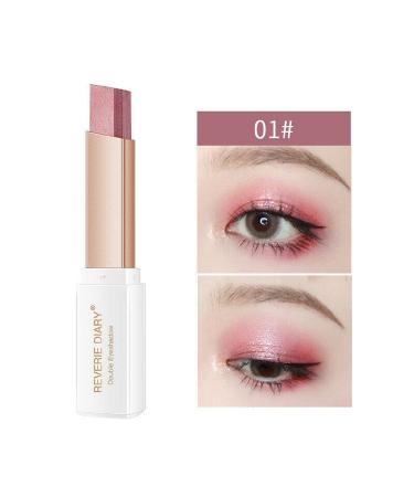 Sinye Eyeshadow Palette New TwoTone Gradient Eyeshadow Stick and Shimmer Palette TwoTone Eyeshadow Stick Eye Adjustment Color Gradient Matte Shine 1