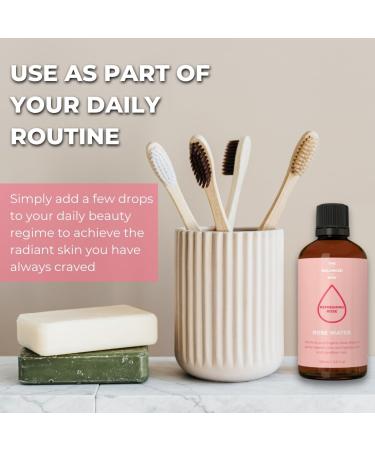 Organic Rose Water Toner (100ml) | Soothes Skin, Heals Blemishes | Vegan & All-Natural - Buy Online on GoSupps.com