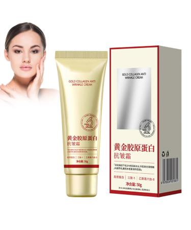 Golden Collagen AntiWrinkle Cream Korean Collagen Face Cream Golden Collagen Cream Long Lasting Deep Moisturizing Firming Cream AntiAging and Skin Firming Face Cream