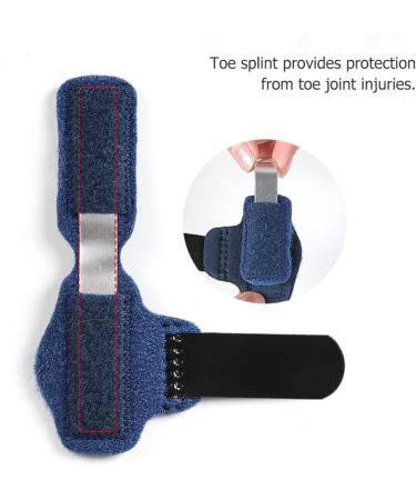 Healeved Toe Splint 2Pcs Set - Hammer Toe Straightener & Corrector for Crooked, Claw, Bent, Mallet Toe - Left Assorted Color - Buy Online on GoSupps.com
